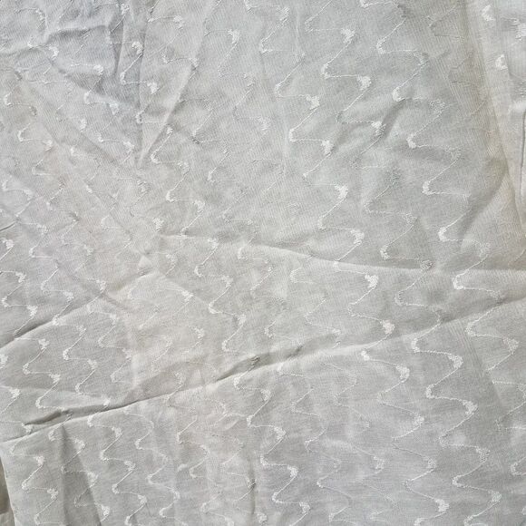 Plus Medium Off White Ecru Le Mieux Top Long Sleeve Button Down Women's - Picture 9 of 10